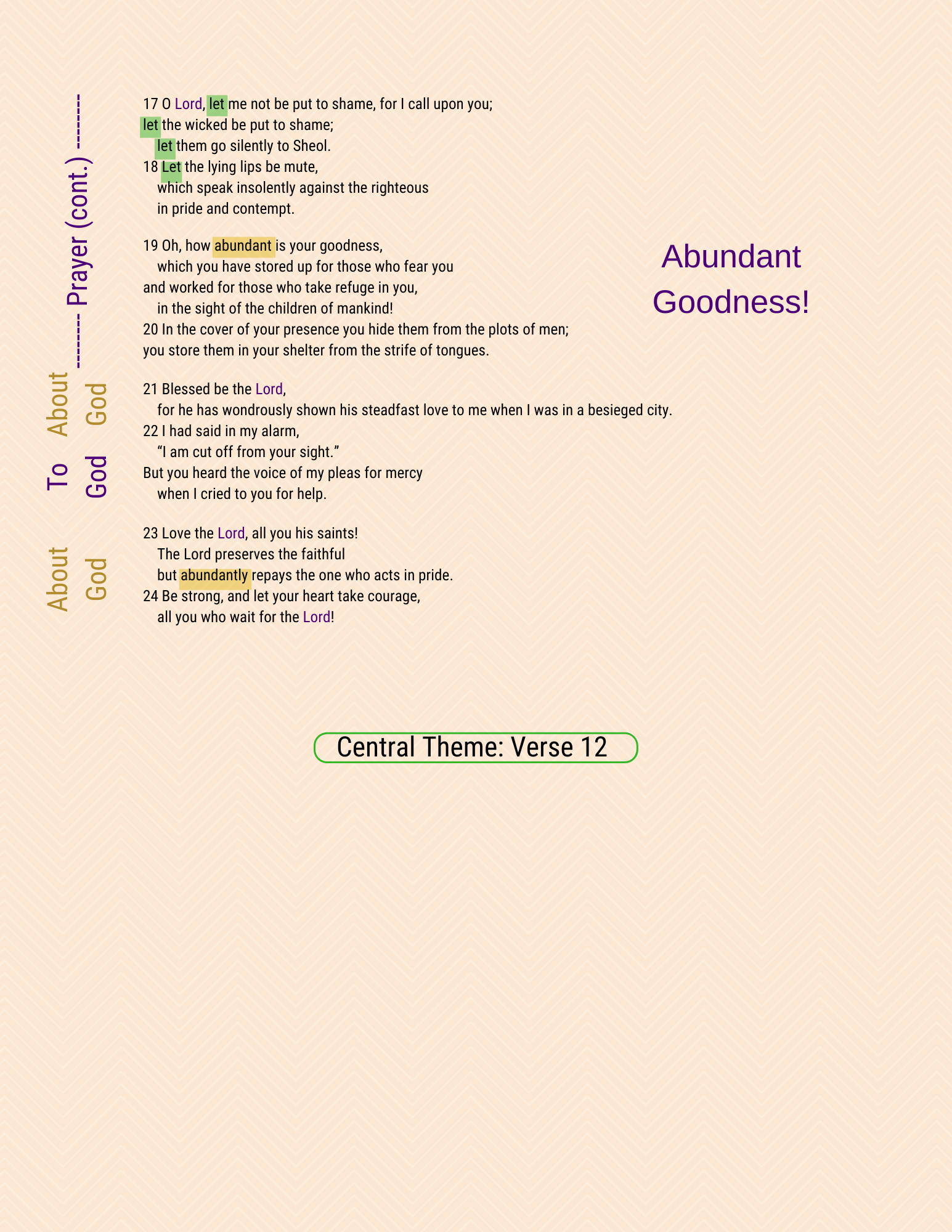 A visual study of Psalm 31, page 2